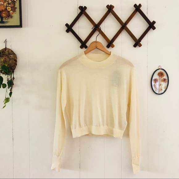 All Saints Sweaters - All Saints • Lotus Crop Cashmere Jumper